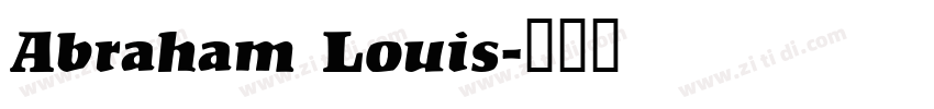 Abraham Louis字体转换